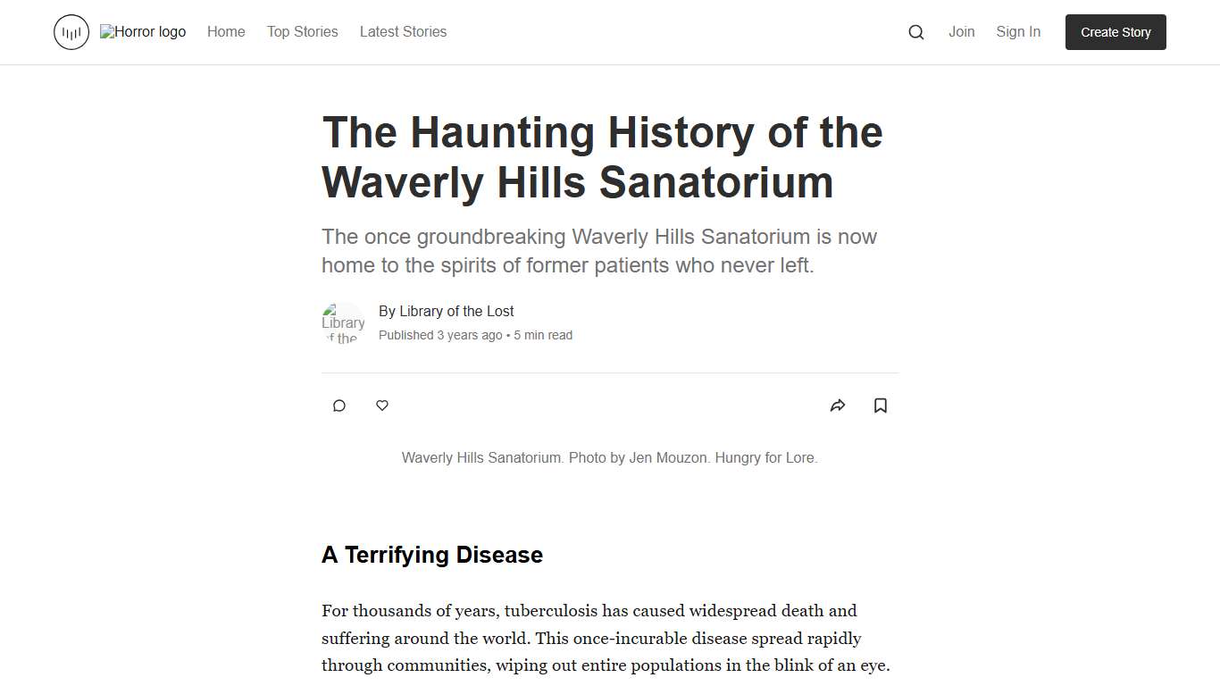 The Haunting History of the Waverly Hills Sanatorium Horror
